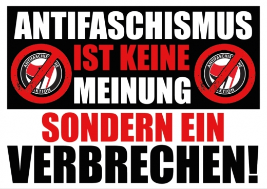 Antifaschismus ist keine Meinung - Aufkleber