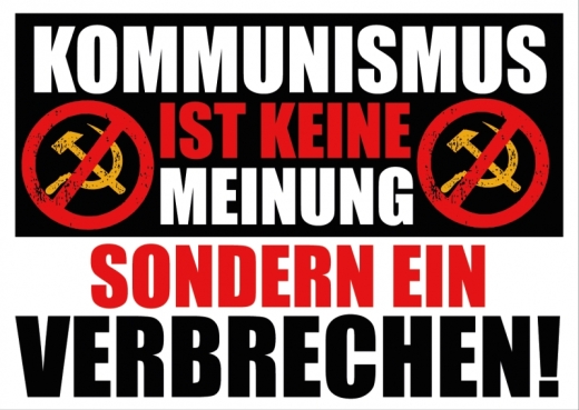 Kommunismus ist keine Meinung - Aufkleber