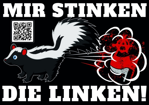 Mir stinken die Linken - Aufkleber