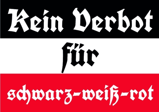 Kein Verbot für S-W-R - Kaiserreich - Aufkleber