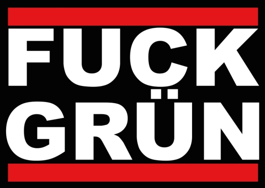 FUCK GRÜN - Aufkleber