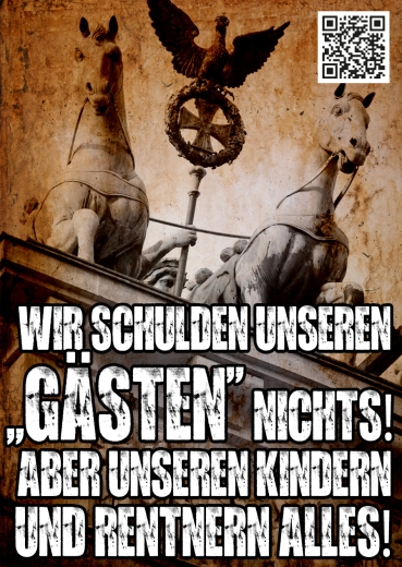 Wir schulden unseren Gästen nichts! Aber unseren Kindern und Rentnern alles - Aufkleber