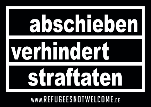 Abschieben verhindert Straftaten - Aufkleber