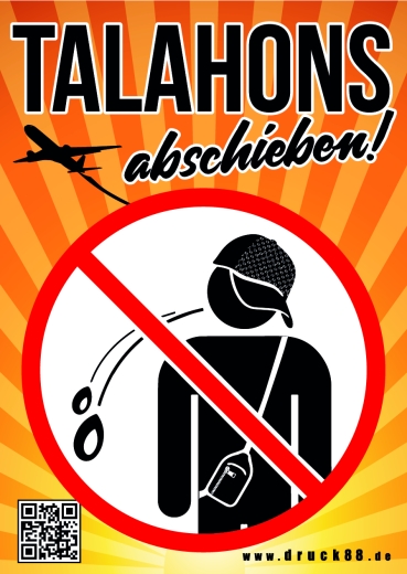 Talahons abschieben! - Aufkleber
