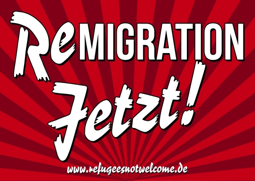Remigration Jetzt! - Aufkleber