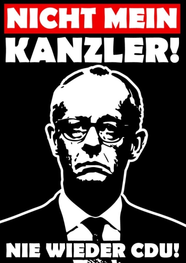 Nicht mein Kanzler - Merz - Aufkleber