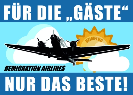 Remigration Airlines - Aufkleber