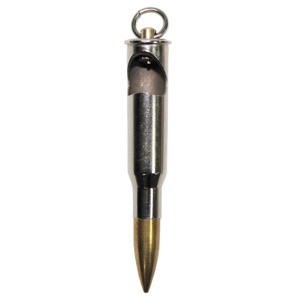 Schlüsselanhänger - Patrone "Mosin" - mit Flaschenöffner silber Farbe - 28247 -