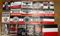 Aufkleber Paket - DEUTSCHLAND - 200 Stück + Fahne Wittmann
