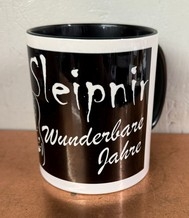 Tasse - schwarz - Sleipnir - Wunderbare Jahre