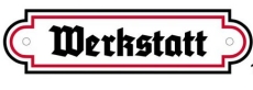 Emailleschild - Sonderformat - Werkstatt - SWR