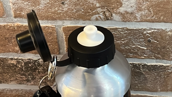 Trinkflasche - Afrikakorps Bar Brattendorf - Motiv 3 - silber - 80 mm - Aluminium - 600 ml