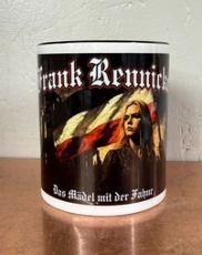 Tasse - schwarz - Frank Rennicke - Das Mädel mit der Fahne - Kaiserreich
