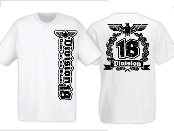T-Hemd - Division 18 - weiß
