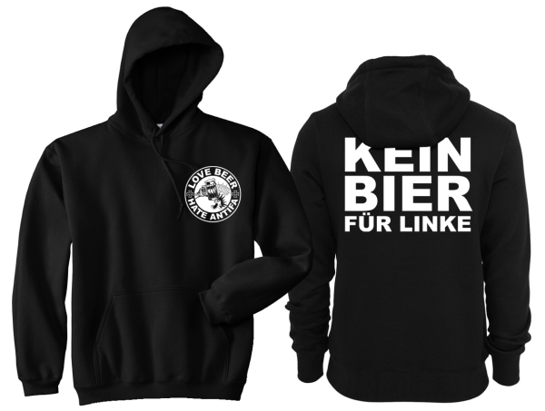 Kapuzenpullover - Love Beer - Hate Antifa