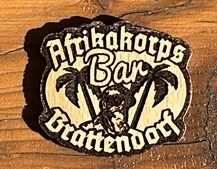 Magnet - Holz - Afrikakorps Bar Brattendorf
