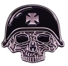 Pin - Biker mit Eisernem Kreuz