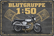 Blechschild - Blutgruppe 1:50 - BS864 (472)