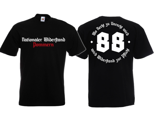 Frauen T-Shirt - Nationaler Widerstand - Pommern