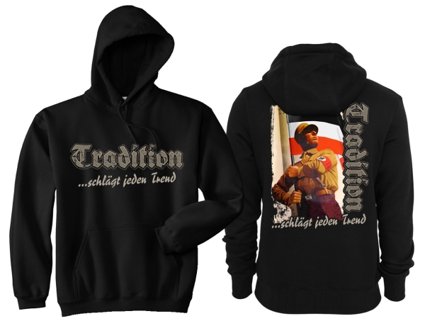 Frauen - Kapuzenpullover - Tradition schlägt jeden Trend - klassisch - schwarz