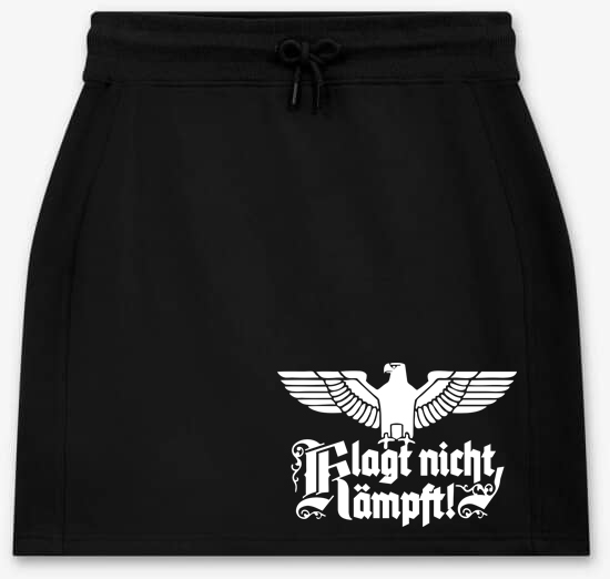 Frauen - Rock - kurz - Klagt nicht, kämpft - Motiv 5 - schwarz
