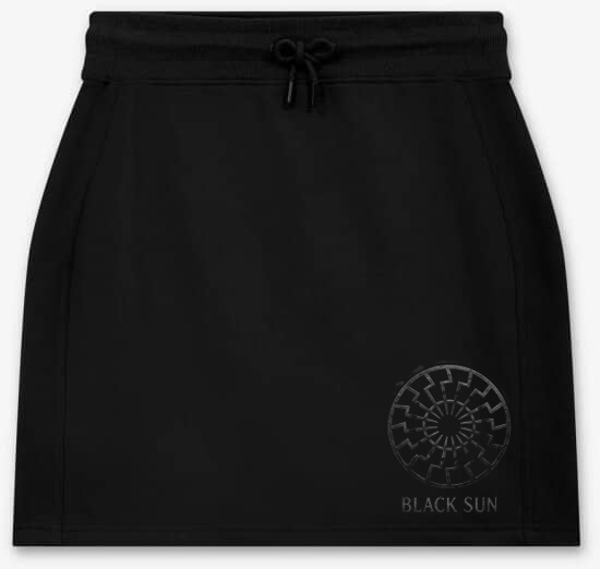 Frauen - Rock - kurz - Black Sun - Iron - Motiv 2 - schwarz