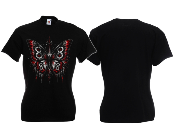 Frauen T-Shirt - Schmetterling - Motiv 2