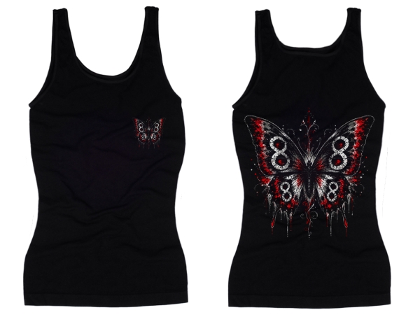 Frauen Top - Schmetterling - Motiv 1