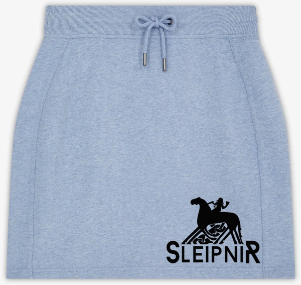 Frauen - Rock - kurz - Sleipnir - Logo - blue heather/schwarz