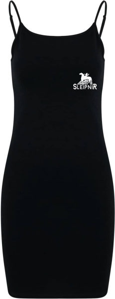 Kleid - Stretch Jersey Slim Dress - Sleipnir - Logo - schwarz