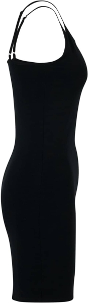 Kleid - Stretch Jersey Slim Dress - Klagt nicht, kämpft - Motiv 5 - schwarz