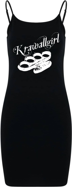 Kleid - Stretch Jersey Slim Dress - Krawallgirl - schwarz