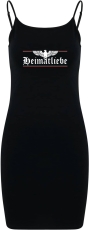 Kleid - Stretch Jersey Slim Dress - Heimatliebe - stolz & treu - Motiv 2 - schwarz