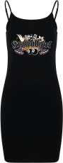 Kleid - Stretch Jersey Slim Dress - Krawallgirl - Motiv 2 - schwarz