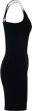 Kleid - Stretch Jersey Slim Dress - Krawallgirl - Motiv 2 - schwarz
