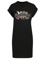 Kleid - Turtle Extended Shoulder Dress - Krawallgirl - Motiv 2 - schwarz