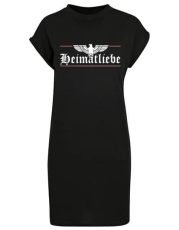 Kleid - Turtle Extended Shoulder Dress - Heimatliebe - stolz & treu - Motiv 2 - schwarz