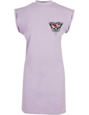 Kleid - Turtle Extended Shoulder Dress - Krawallgirl - Motiv 3-2 - lilac