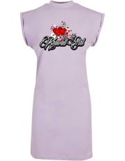 Kleid - Turtle Extended Shoulder Dress - Krawallgirl - Motiv 3-1 - lilac