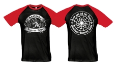 Raglan T-Shirt - Eiserner Löwe - Gold gab ich für Eisen - schwarz/rot