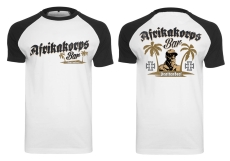 Raglan T-Shirt - Afrikakorps Bar Brattendorf - schwarz/weiß