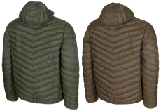 Thermojacke - wendbar - gesteppt - oliv/braun