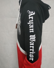 Premium Kapuzenpullover - AW - schwarz-weiß-rot +++EINZELSTÜCK+++