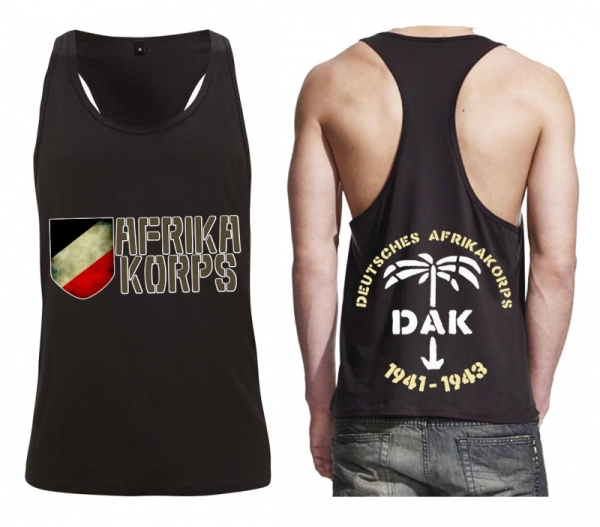 Muskelshirt/Tank Top Racer Back - Afrika Korps+++Einzelstück+++RAUSVERKAUF+++