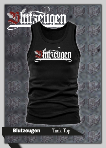 Muskelshirt/Tank Top - Blutzeugen - Schriftzug - schwarz