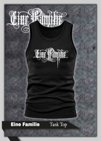 Muskelshirt/Tank Top - Eine Familie - Frontdruck - schwarz