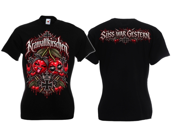 Frauen T-Shirt - Krawallkirschen - Süss war gestern