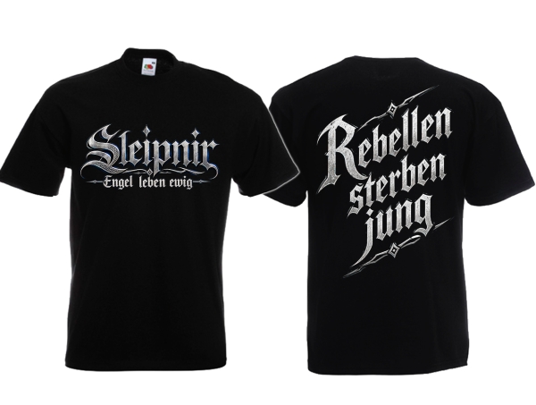 T-Hemd - Sleipnir - Engel leben ewig - Rebellen sterben jung - Motiv 2