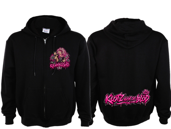 Frauen Kapuzenjacke - Krawallgirl - Klotz nicht so blöd - Motiv 1