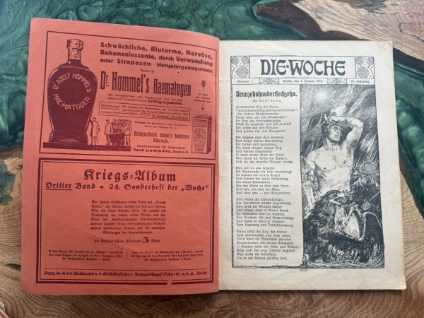 Antiquariat - Heft - Die Woche - Kriegsjahr 1916 - Heft 1 +++EINZELSTÜCK+++